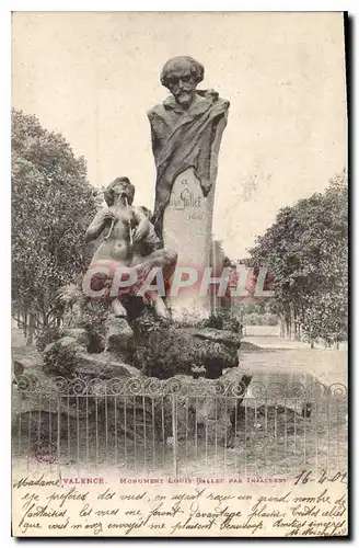 Cartes postales Valence Monument Louis Gallet par Injalbert