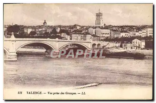 Cartes postales Valence Vue prise des Grandes