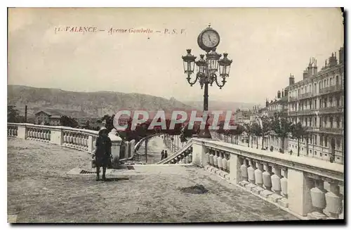 Cartes postales Valence Avenue Gambetta