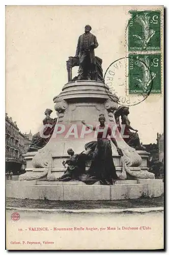 Cartes postales Valence Monument Emile Augier