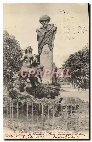 Ansichtskarte AK Valence Monument Louis Gallet par Injalbert