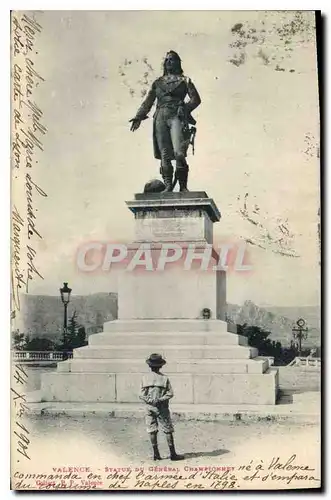 Cartes postales Valence Statue du General Championnet