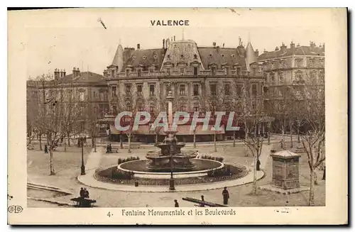 Cartes postales Valence Monumentale et les Boulevards