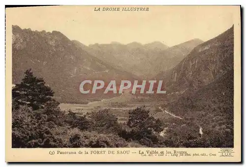 Ansichtskarte AK Drome illustree Panorama de la Foret de Saou La Vallee et les Routes