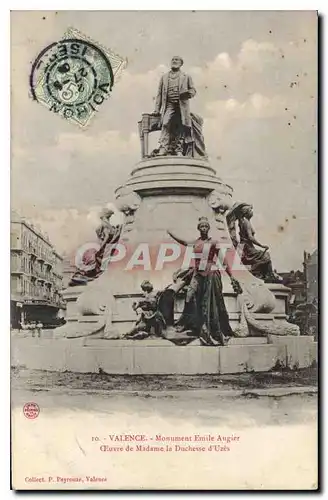 Cartes postales Valence Monument Emile Augier