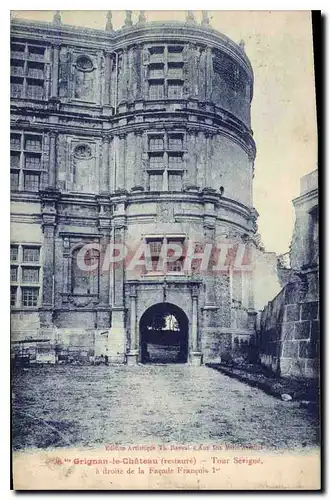 Ansichtskarte AK Grignan le chateau restaure Tour Sevigne a droite de la facade Francois