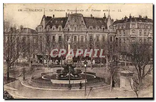 Ansichtskarte AK Valence la fontaine Monumentale