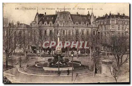 Cartes postales Valence la fontaine Monumentale