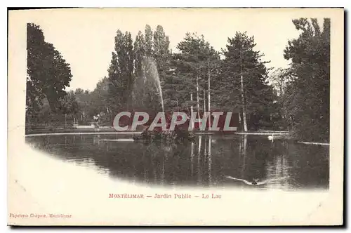 Cartes postales Montelimar le jardin public le lac