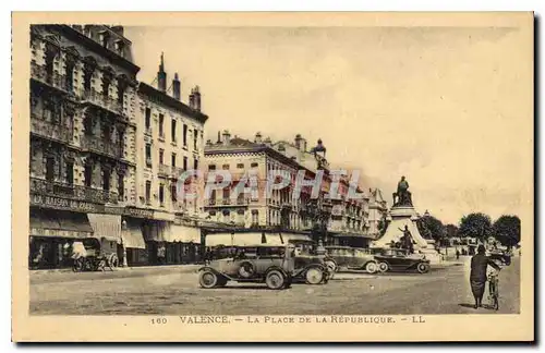 Cartes postales Valence la place de la Republique