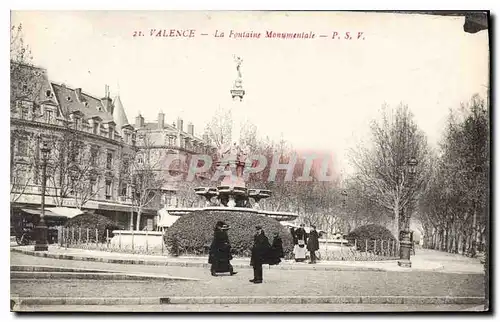 Ansichtskarte AK Valence le Fontaine Monumentale