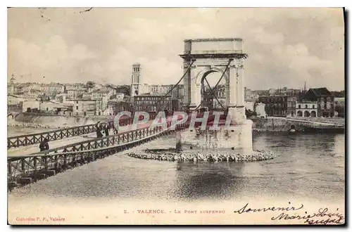 Ansichtskarte AK Valence le Pont suspendu