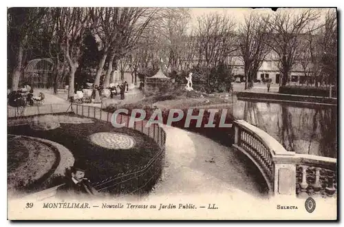 Ansichtskarte AK Montelimar nouvelle Terrasse au jardin public