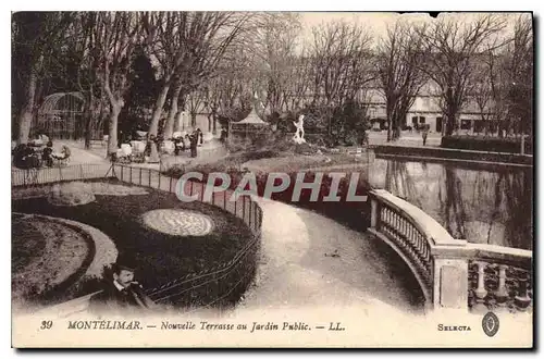 Cartes postales Montelimar nouvelle Terrasse au jardin public
