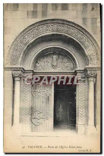 Cartes postales Valence Porte de l'Eglise Saint Jean