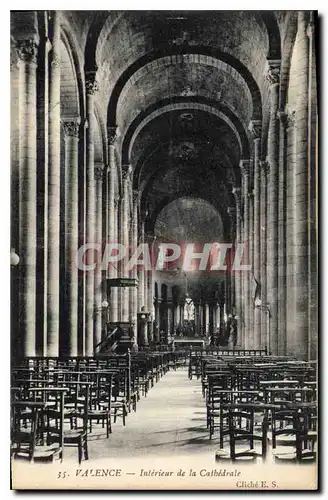 Cartes postales Valence interieur de la cathedrale
