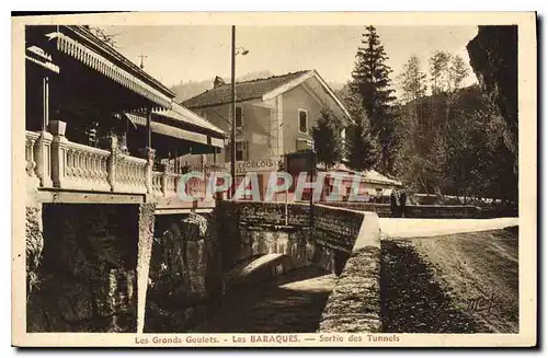 Cartes postales Les Grands Goulets les Baraques sortie des Tunnels