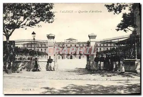 Cartes postales Valence Quartier d'Artillerie Militaria