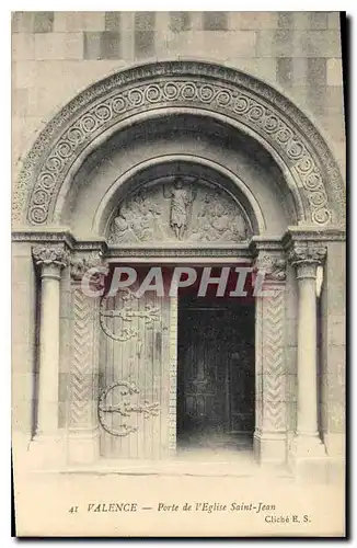 Cartes postales Valence Porte de l'Eglise Saint Jean