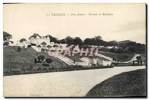 Ansichtskarte AK Valence parc Jouvet Terrasse et Belvedere