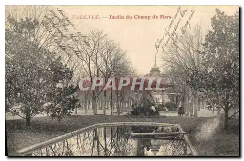 Cartes postales Valence jardin du Champ de Mars