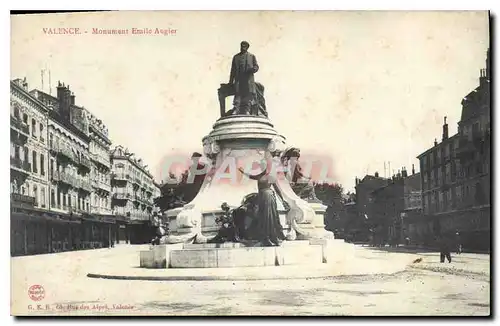 Cartes postales Valence Monument Emile Augier