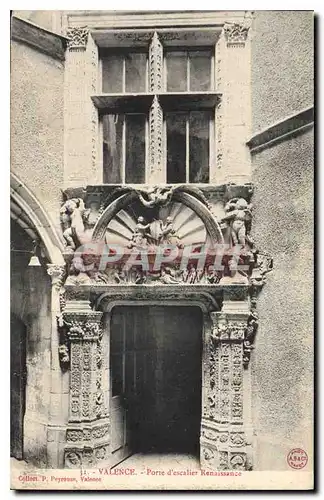 Cartes postales Valence Porte d'escalier Renaissance