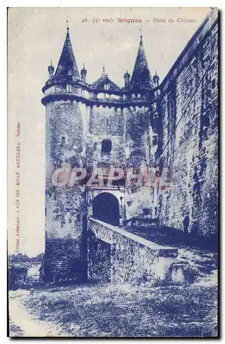Cartes postales Grignan Porte du chateau
