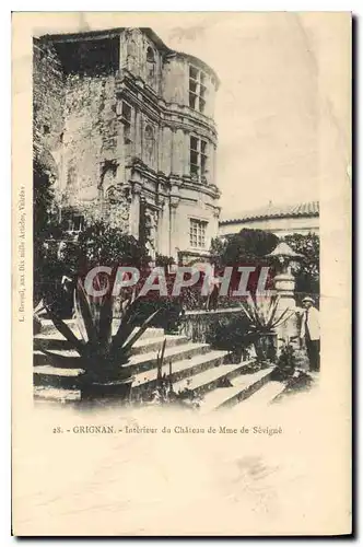 Cartes postales Grignan interieur du Chateau de Mme de Sevigne