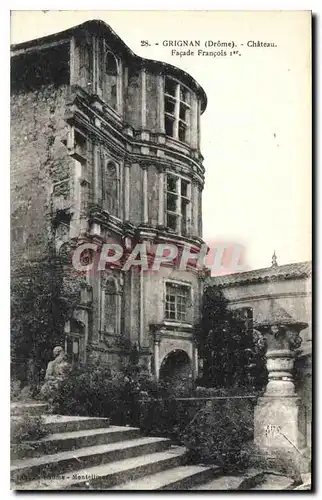 Cartes postales Grignan Drome Chateau Facade Francois