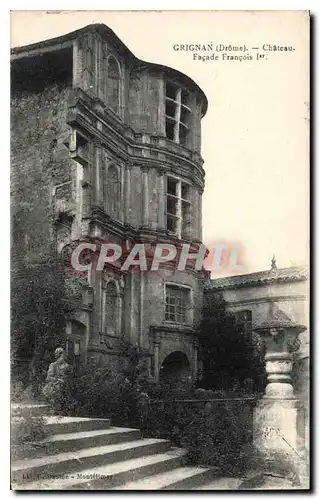 Cartes postales Grignan Drome Chateau Facade Francois
