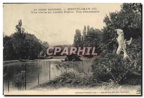 Cartes postales La Drome Illustree Montelimar Une visite au Jardin Public