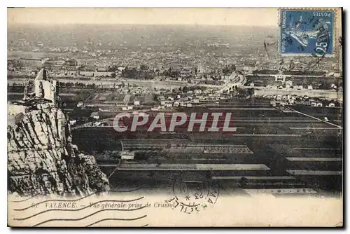 Cartes postales Valence Vue generale prise de Crussol