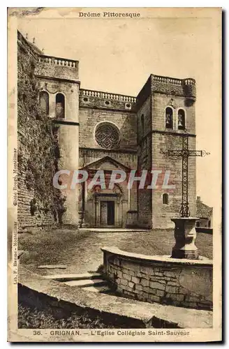 Cartes postales Drome Pittoresque Grignan L'Eglise Collegiale Saint Sauveur