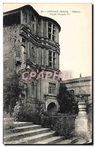 Cartes postales Gragnan Drome Chateau Facade Francois I