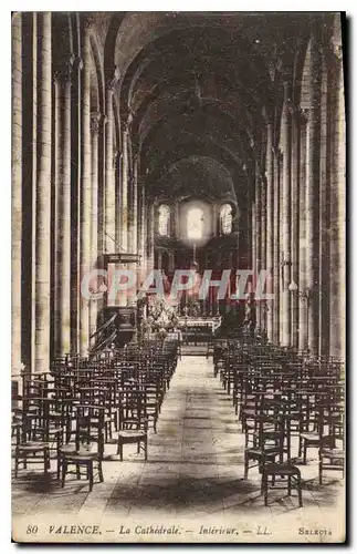 Ansichtskarte AK Valence La Cathedrale Interieur