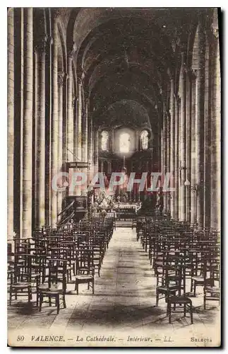 Cartes postales Valence La Cathedrale Interieur
