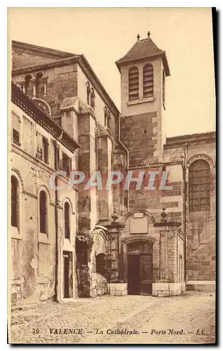 Cartes postales valence la cathedrale porte nord