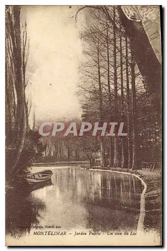 Cartes postales montelimar jardin public un coin du lac