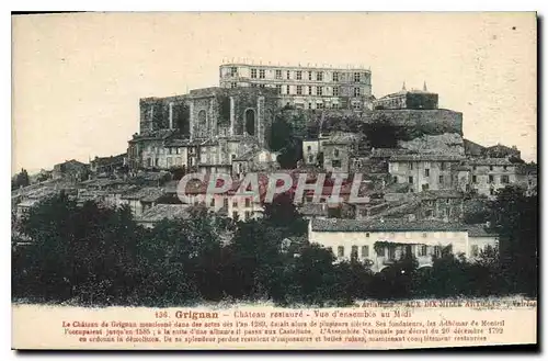 Cartes postales Grignan Ch�teau restaure