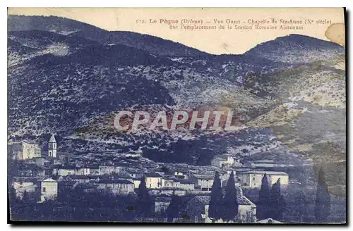 Cartes postales Le Pegue Vue Ouest Chapelle Ile Ste Anne