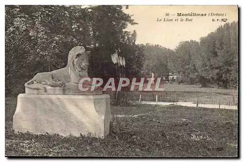 Ansichtskarte AK montelimar drome le lion et le rat