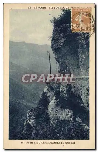 Cartes postales Route des grands goulets drome