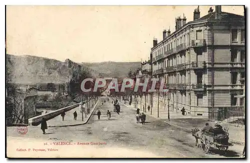 Cartes postales Valence Avenue gambetta