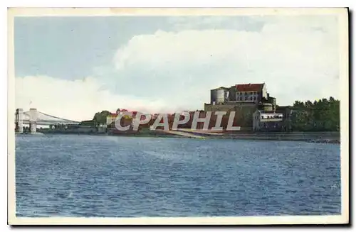 Cartes postales Tarn l'Hermitage Les ponts sur le Rhone et le ch�teau de Tournon