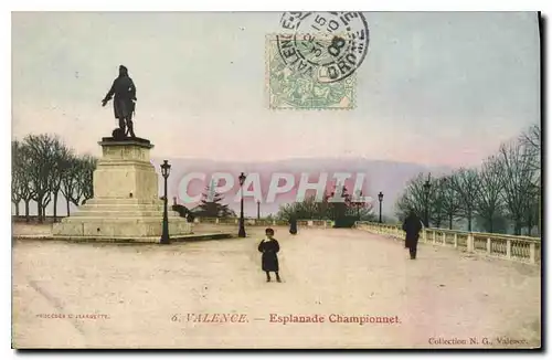 Cartes postales Valence esplanade championnet