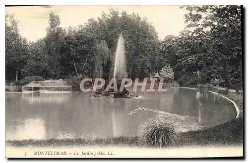 Ansichtskarte AK Montelimar le jardin public ll