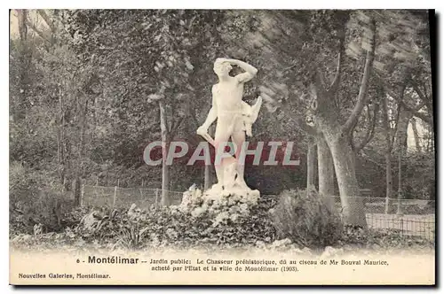 Cartes postales Montelimar jardin public le prehistorique du au clseau de mr bouval maurice