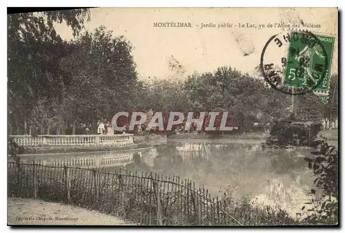 Ansichtskarte AK Montelimar jardin public le lac yu de l'alee des melezes