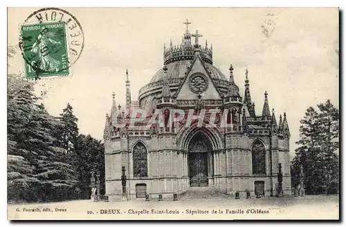 Cartes postales Dreux chappelle saint louis sepulture de la famille d'orleans